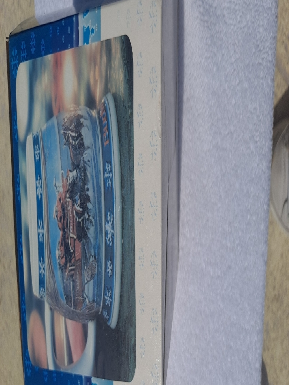 1995 VINTAGE Budweiser Red & Blue Holiday Clydesdale Ceramic Stein - Picture 11 of 11